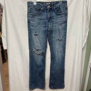 Buckle BKE Jake Bootleg Men's Distressed Jeans, 32 x 32